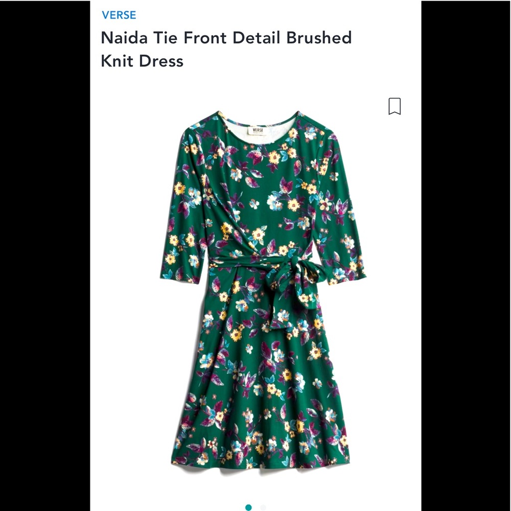 Cute tie front knit dress from StitchFix, like new, size Large
